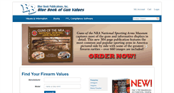 Desktop Screenshot of bluebookofgunvalues.com